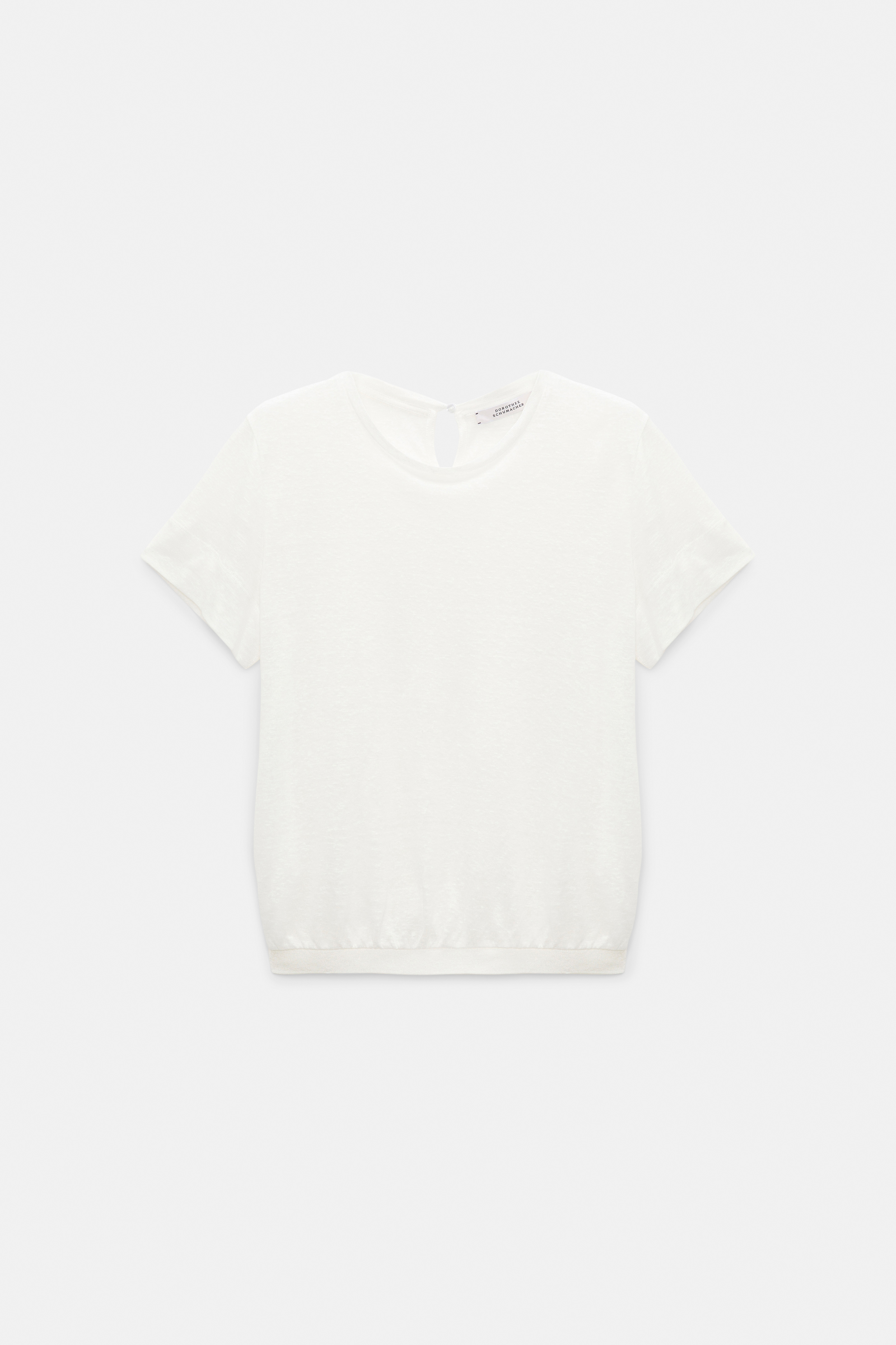Dorothee Schumacher Shirt mit Strickbündchen camellia white